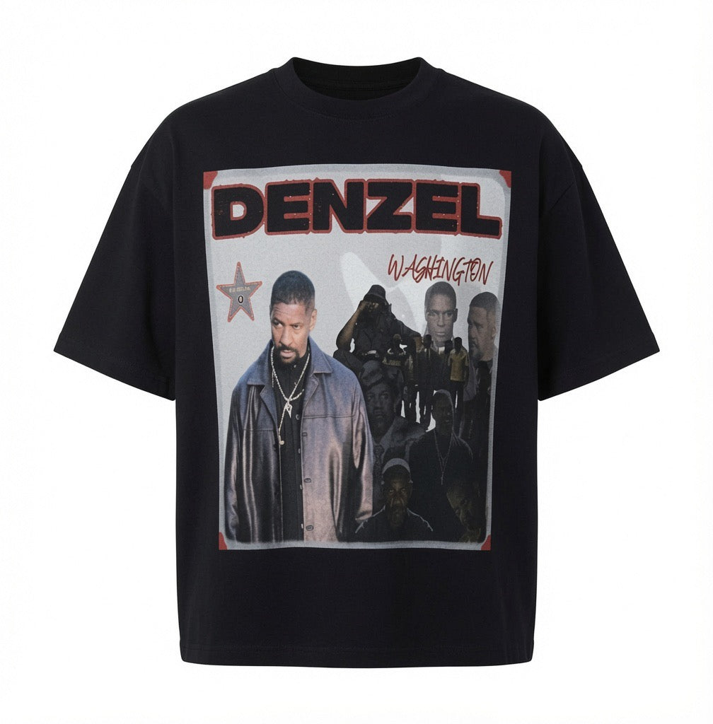 Denzel Washington T-Shirt Black